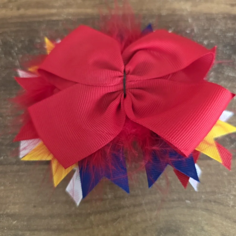 Snow‎ White Inspired Bow Craft Supply Red Yellow Blue Hair Accessory Decoration